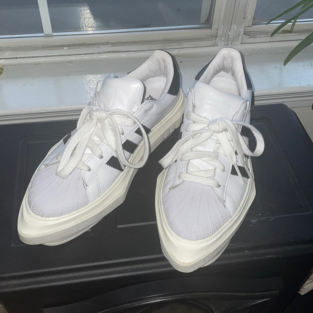 Adidas beyonce platform superstars